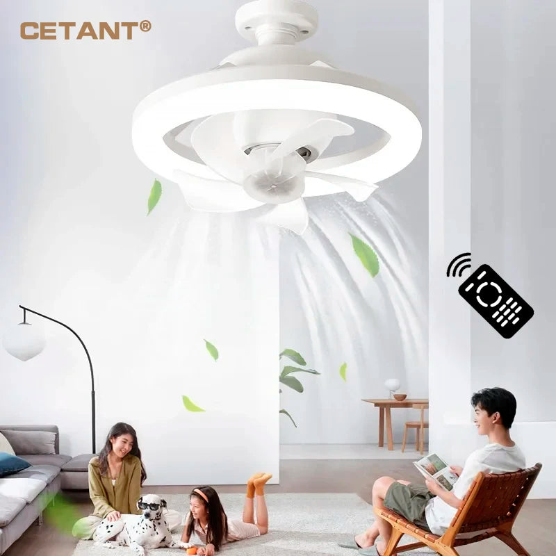 LED Swing Head Fan Light