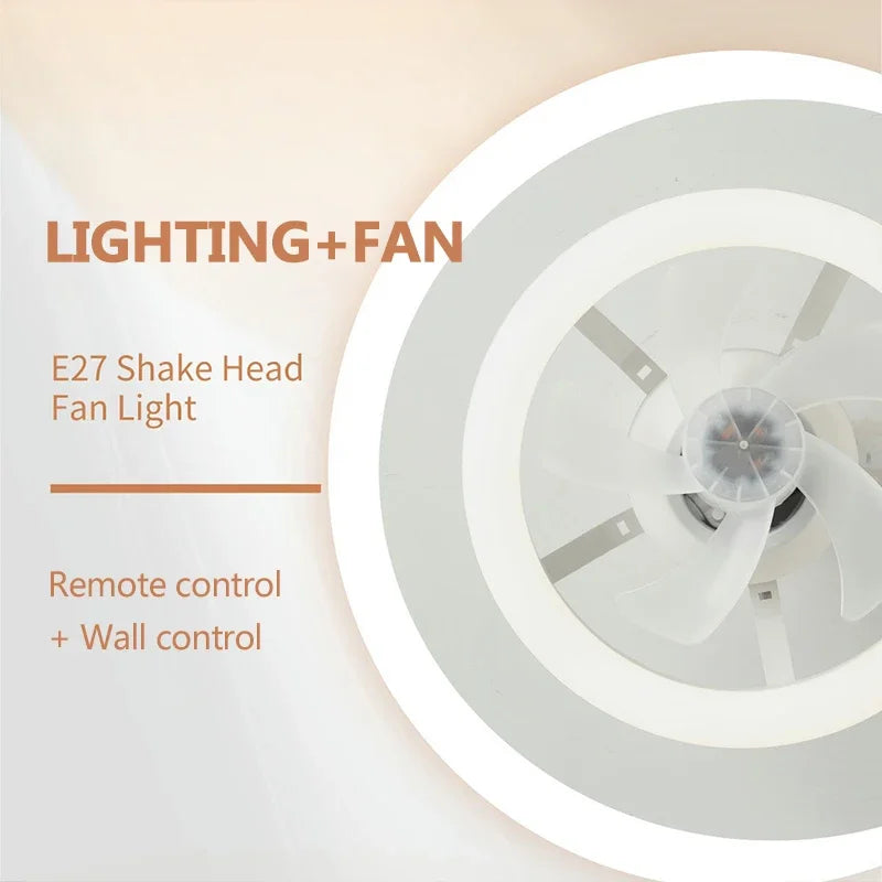 LED Swing Head Fan Light